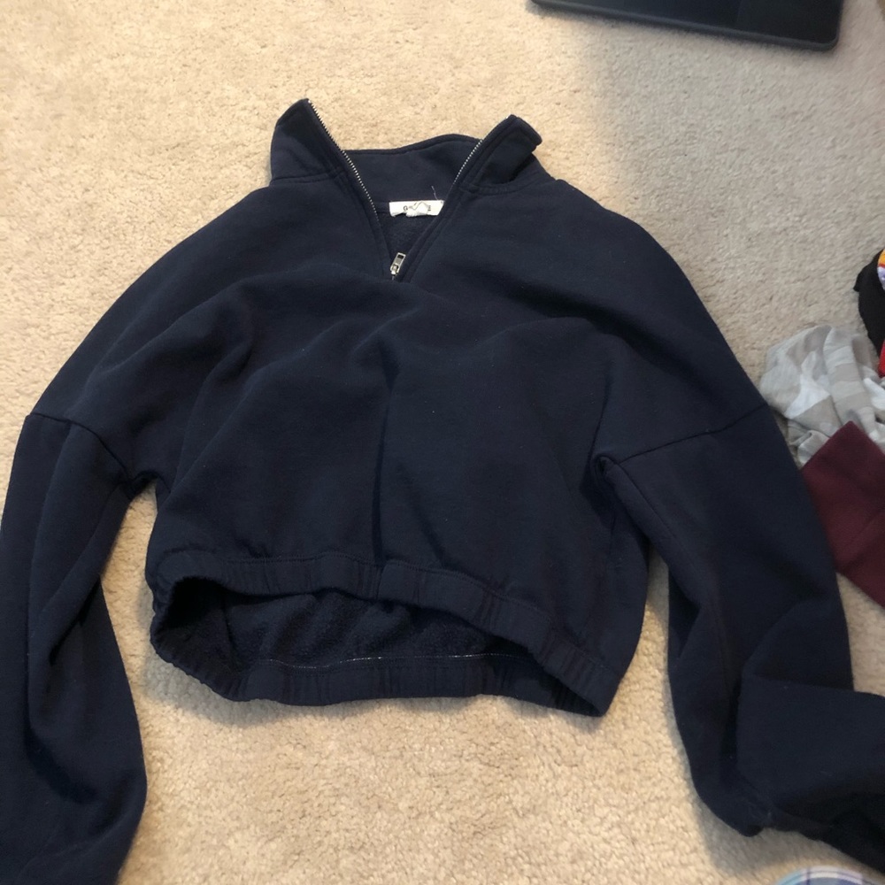 blue long sleeve